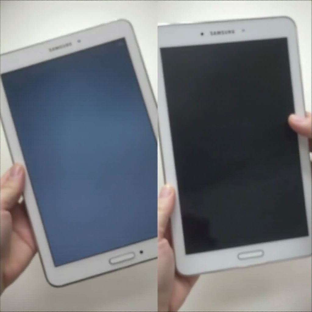 samsung a9 tablet sorunları yarım ekran