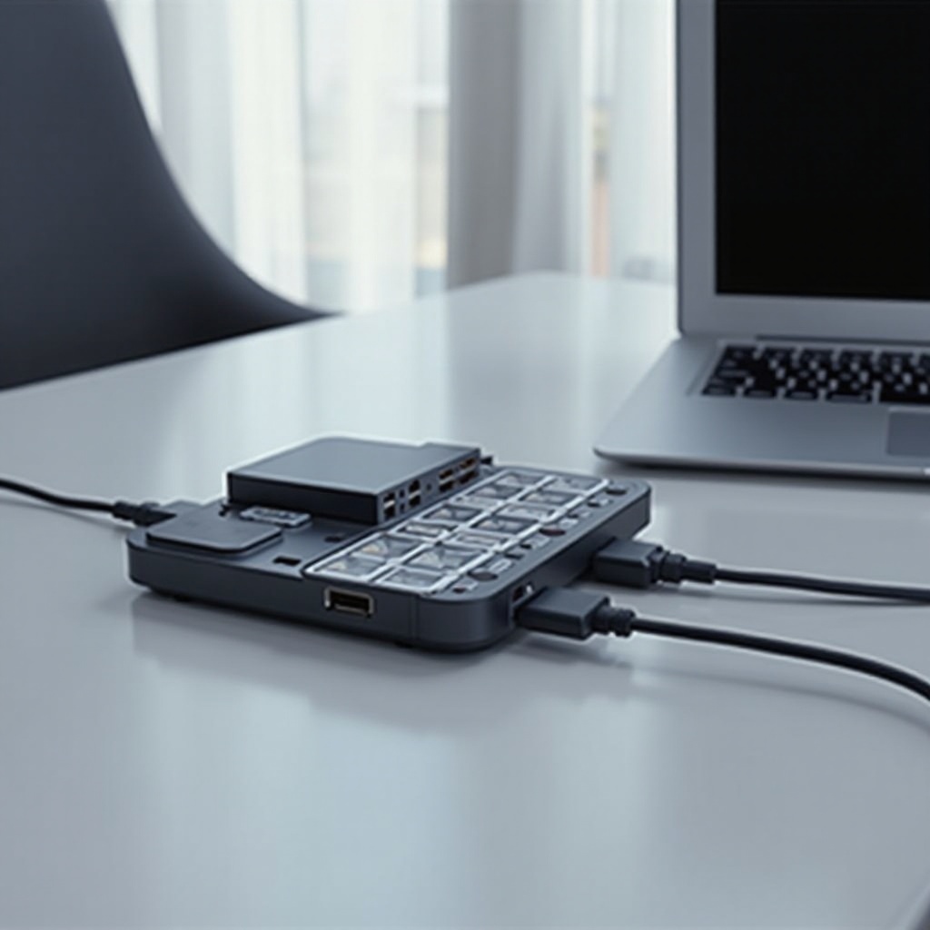 stasiun dok untuk mengisi daya laptop