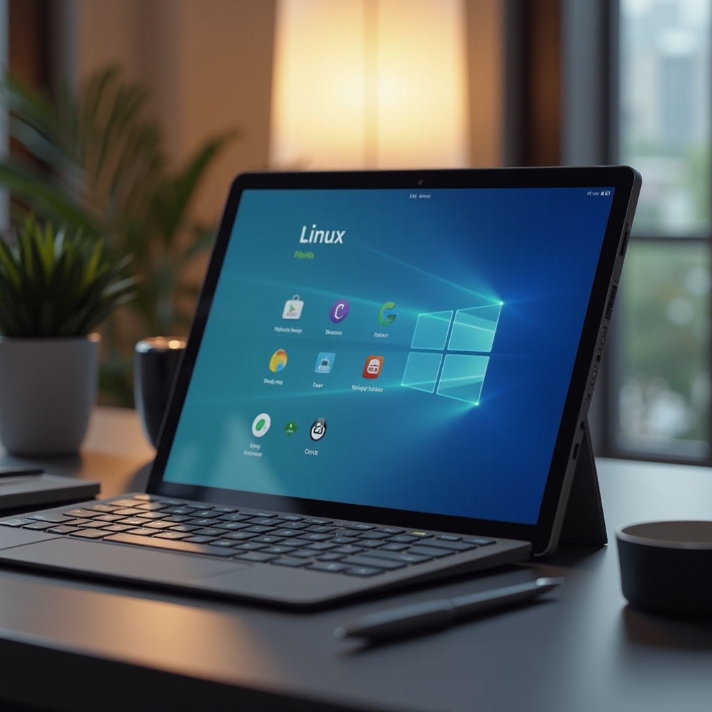 yüzey tableti linux