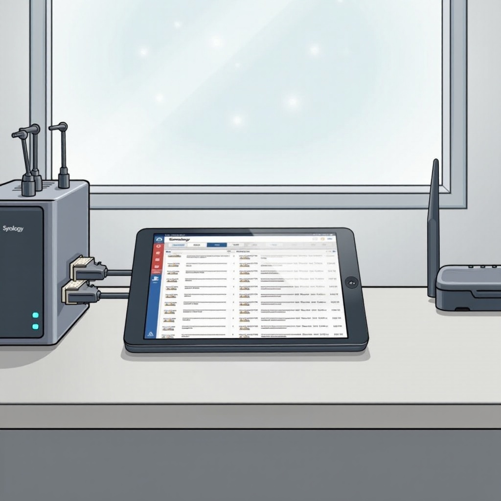 네트워크 밖에서 태블릿을 Synology Jellyfin에 연결하는 방법