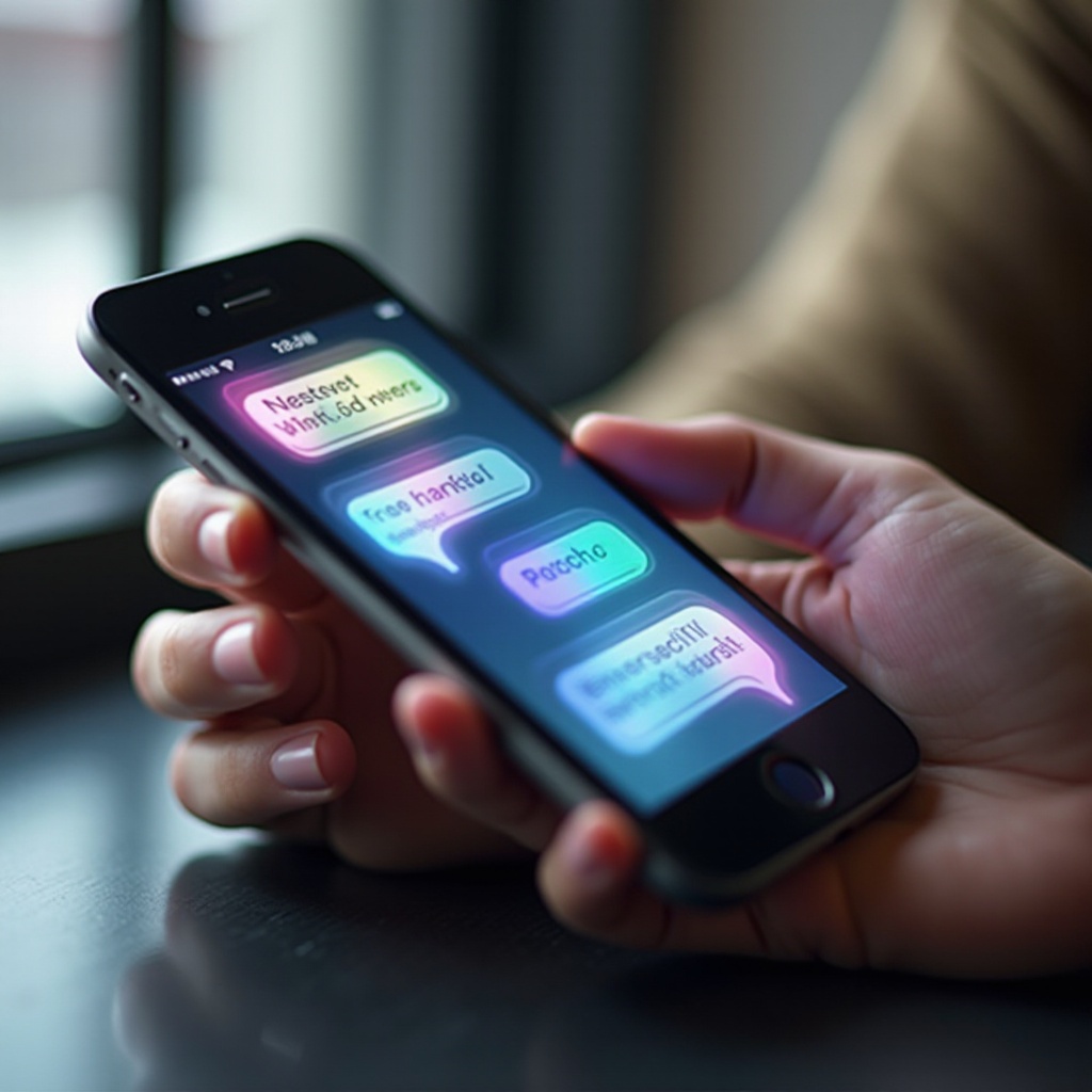 yazma baloncukları iphone